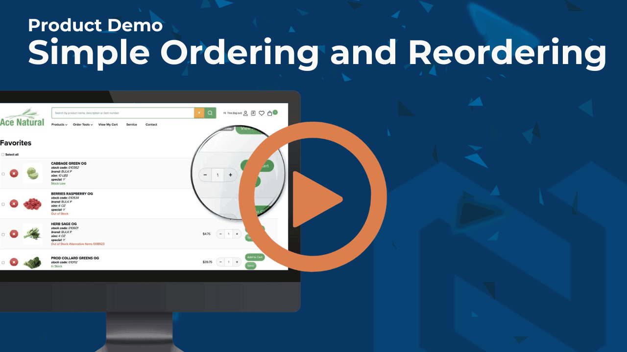 B2B eCommerce Ordering and Reordering Support